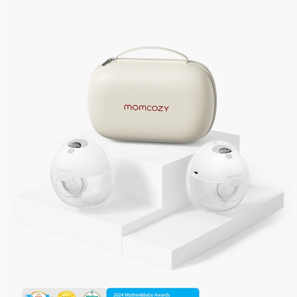 White Wearable Breast Pump Set GUC